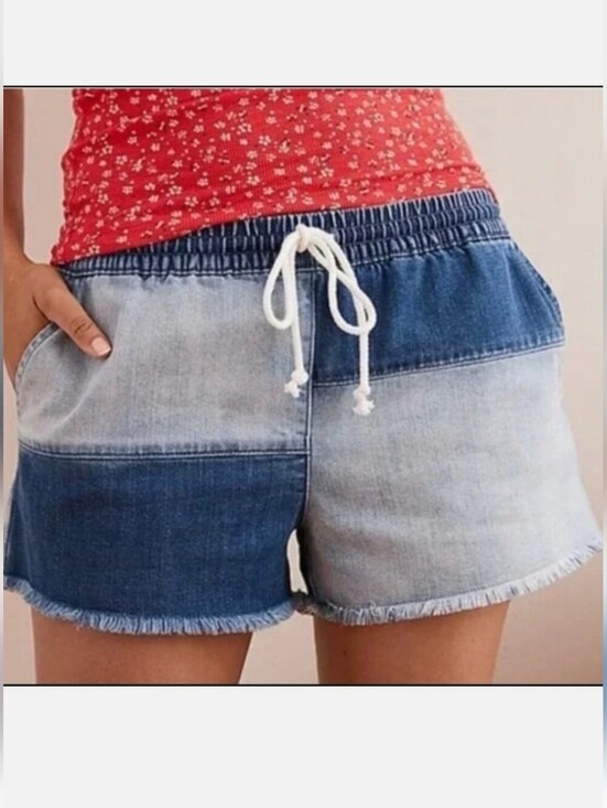 aerie Pants - Aerie Two-Tone Patchwork Shorts